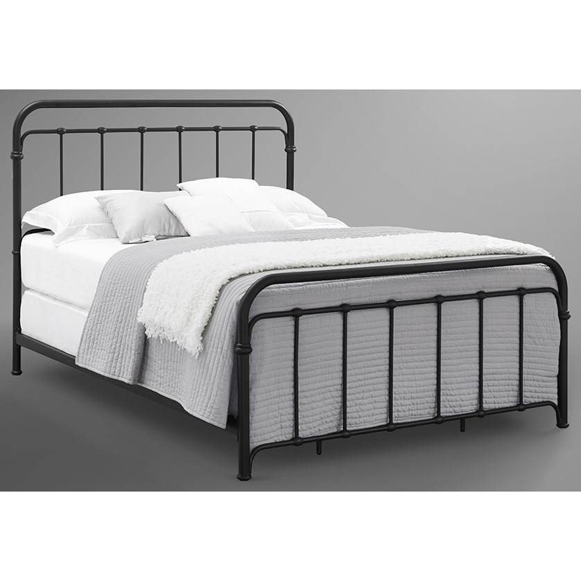 Bernards Shelby 1800110 King Metal Bed in Rustic Black Finish